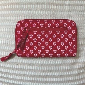Retired Vera Bradley Nantucket Red Wristlet Wallet